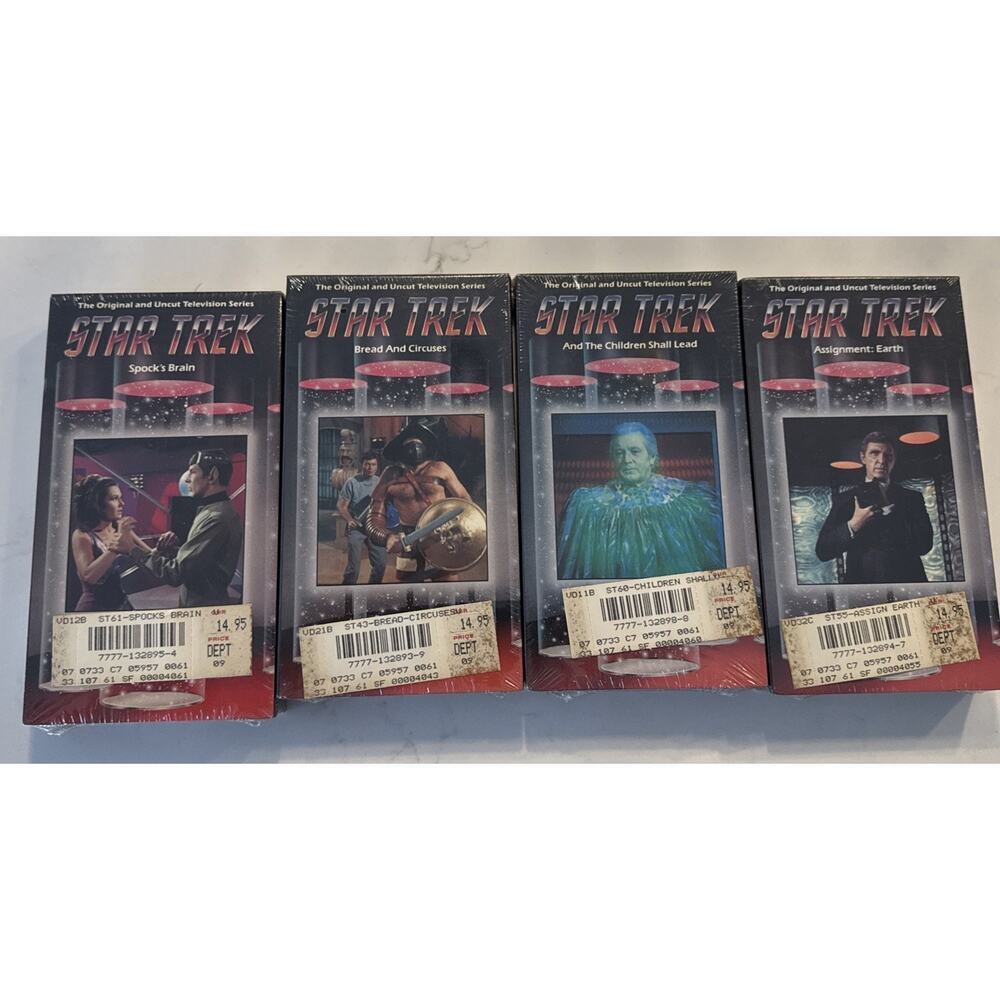 Star Trek Lot Of 4 TV Series Episodes 43,55,60,61 Beta Hi-Fi Tapes
